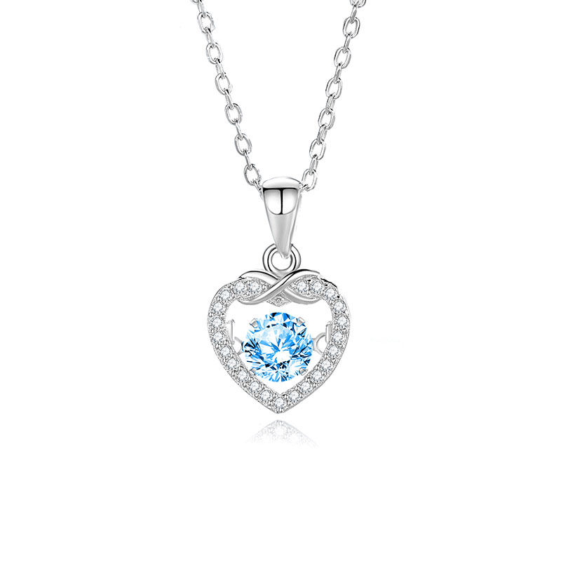 3:Zircon blue diamond white gold