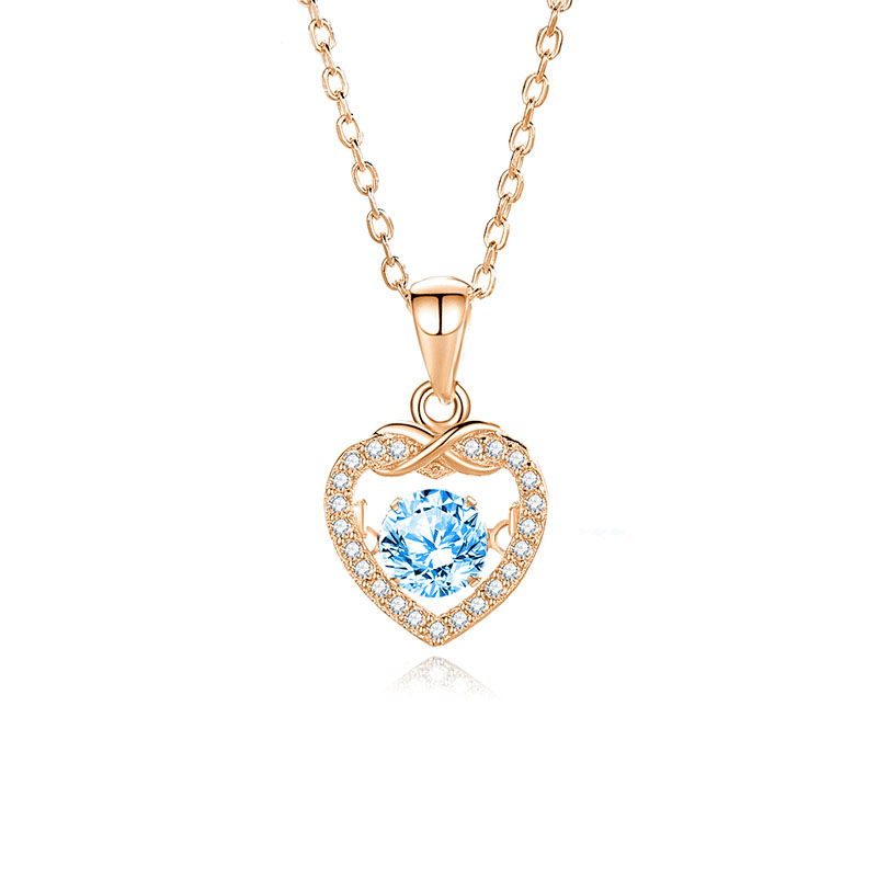 4:Zircon blue diamond rose gold