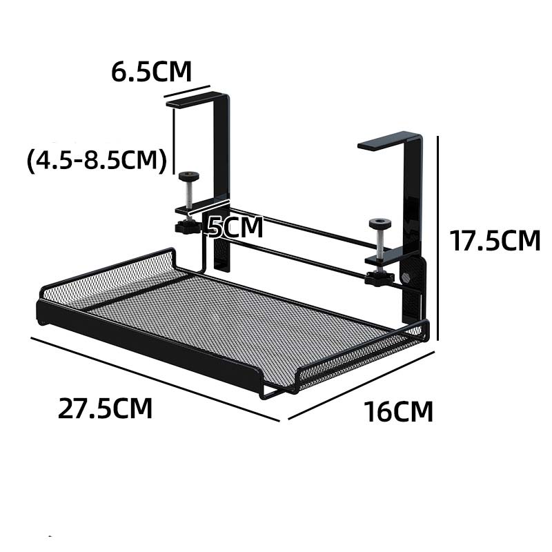 Extra wide hook Black small (adjustable)