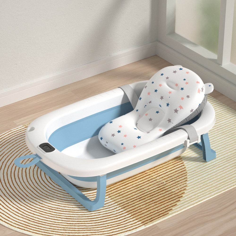 Color 19- [digital temperature sensing] Sky Blue   Star bath mat