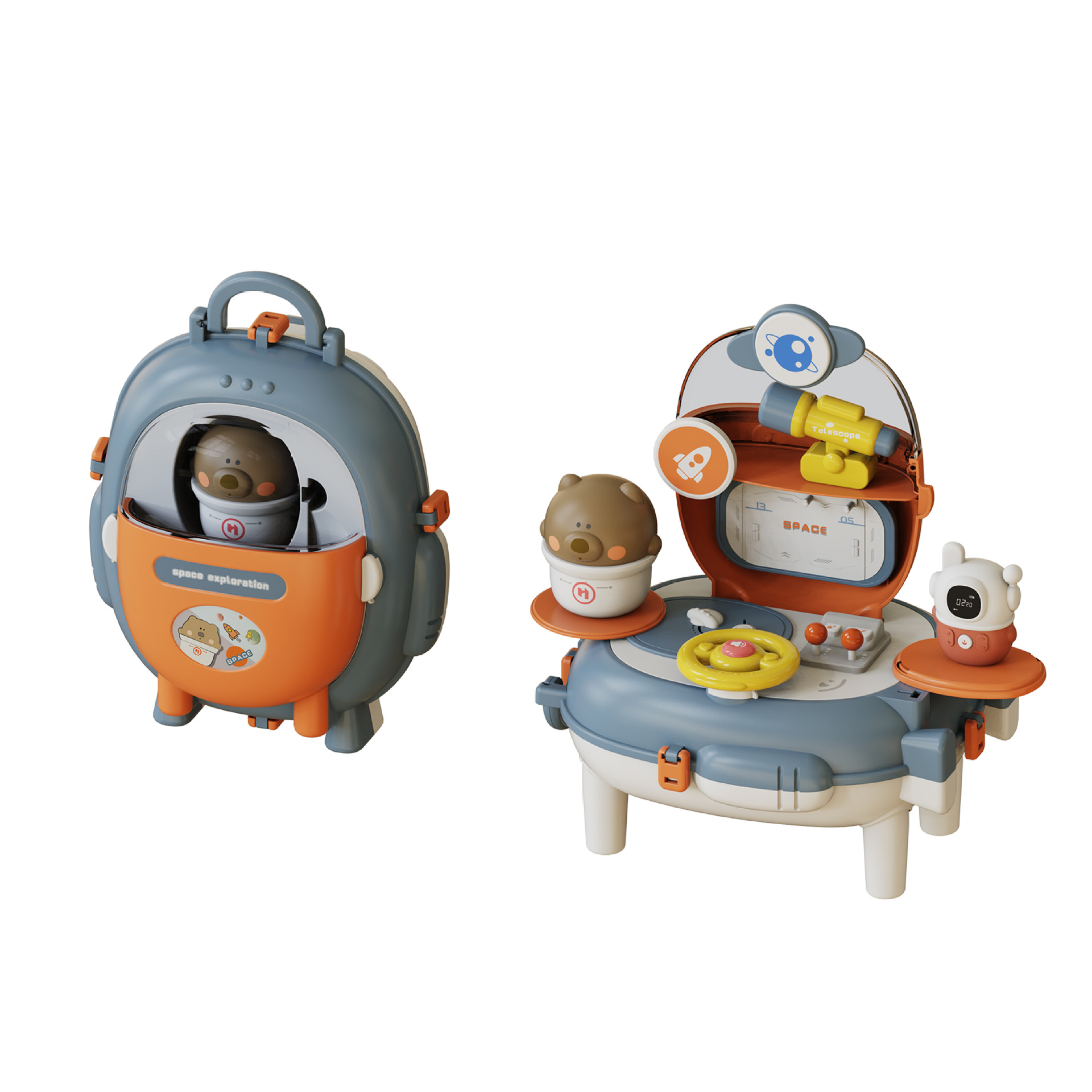 Bear Backpack Play House (Space style)