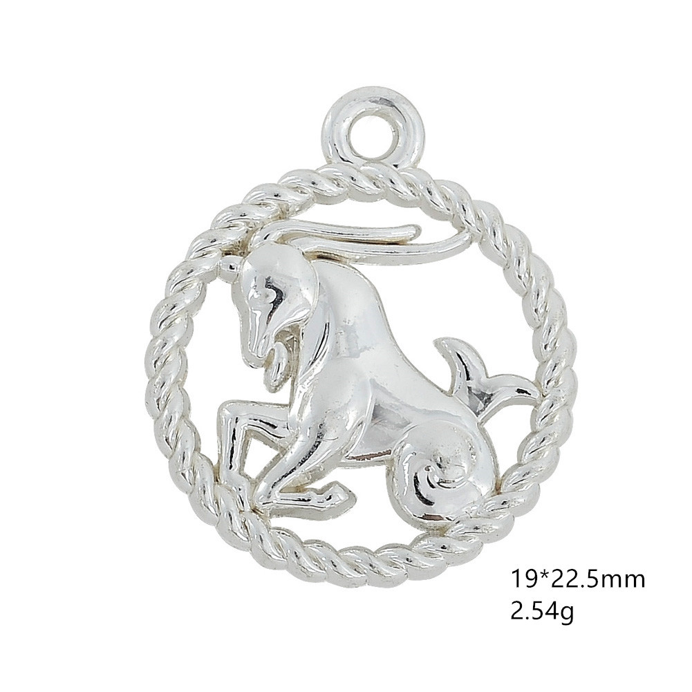 Capricorn-antique silver