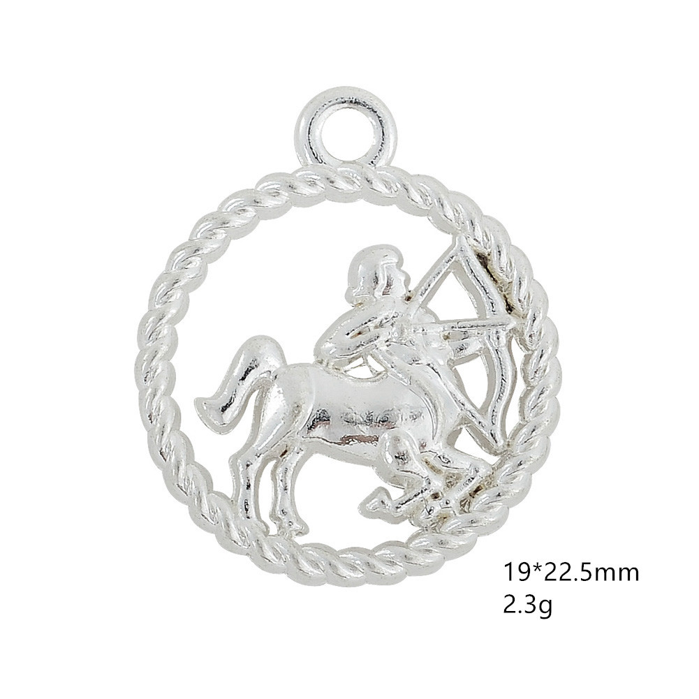 Sagittarius-antique silver