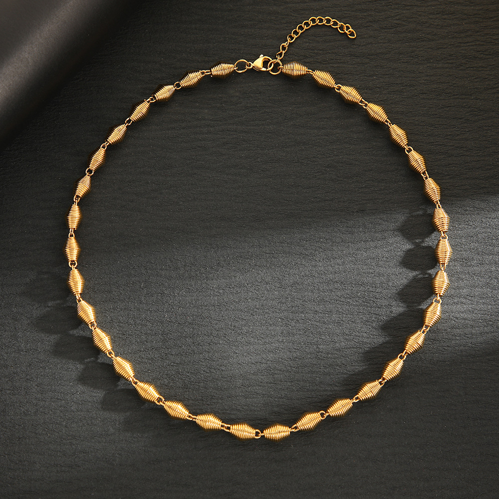 Gold necklace [ 50cm tail chain 5cm ]