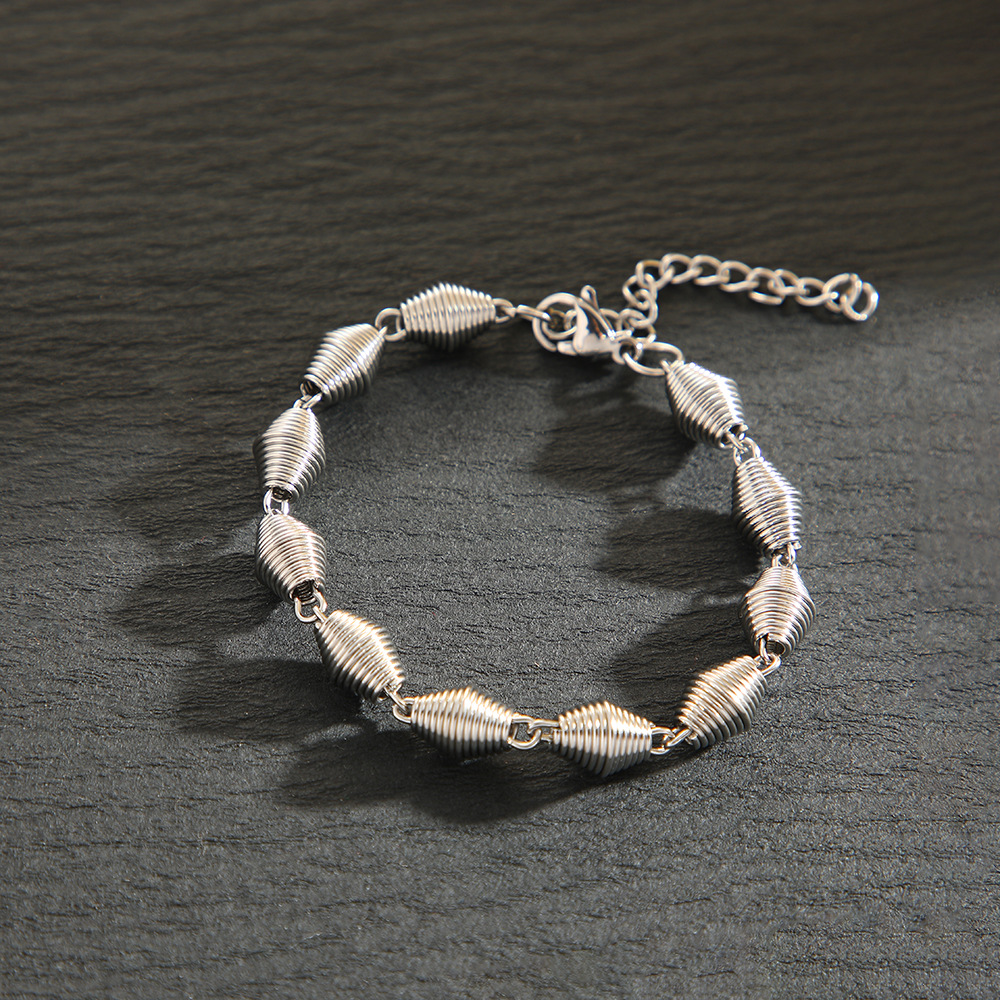 Silver bracelet [ 18cm tail chain 5cm ]