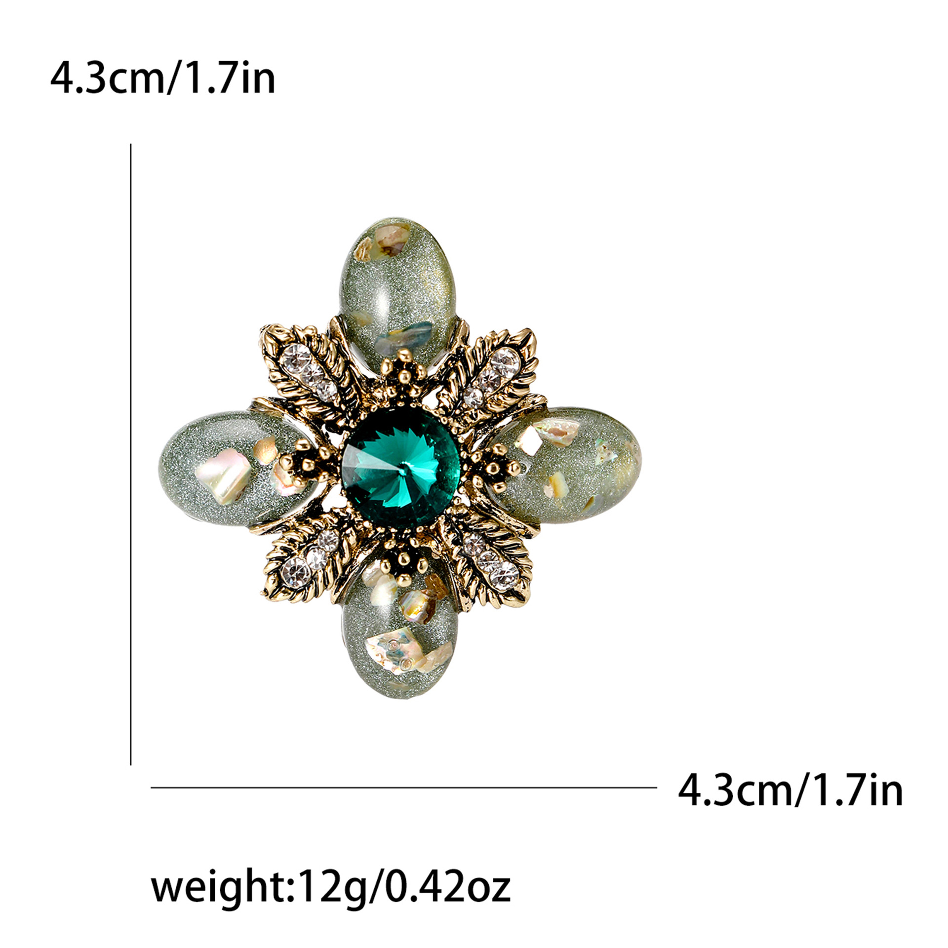 Green brooch