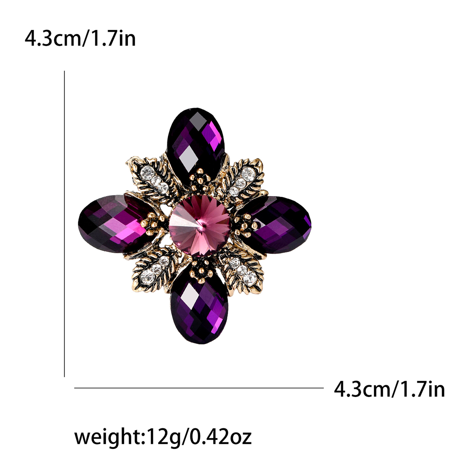 Purple brooch