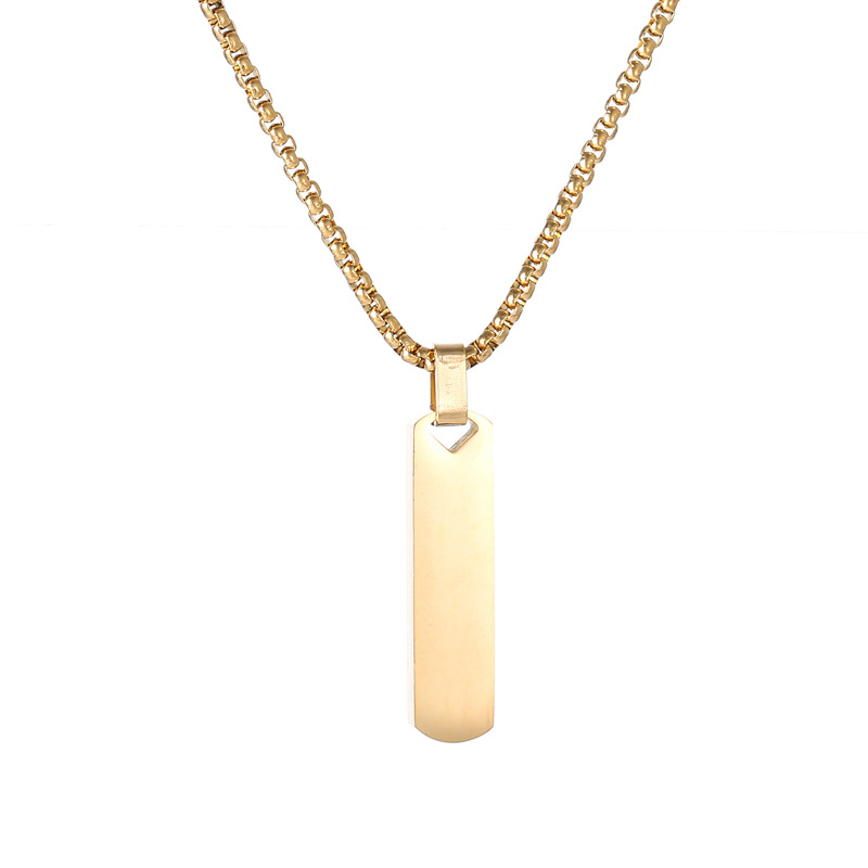 gold pendant-40x10mm