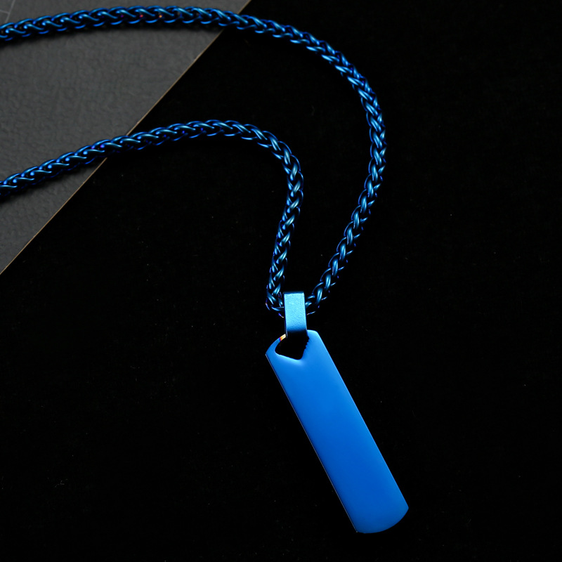 blue pendant-40x10mm