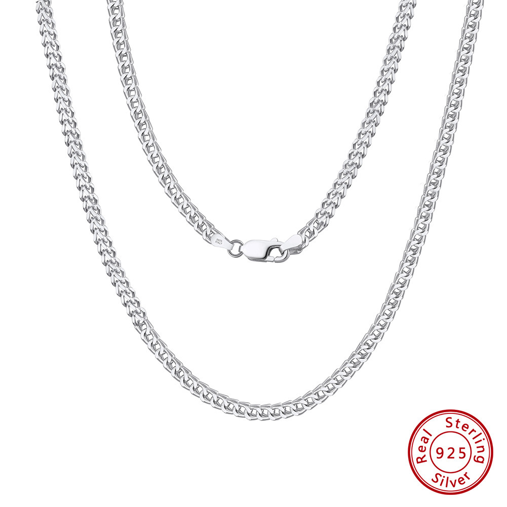 1:Platinum, chain width: 2.5mm, chain length: 50cm