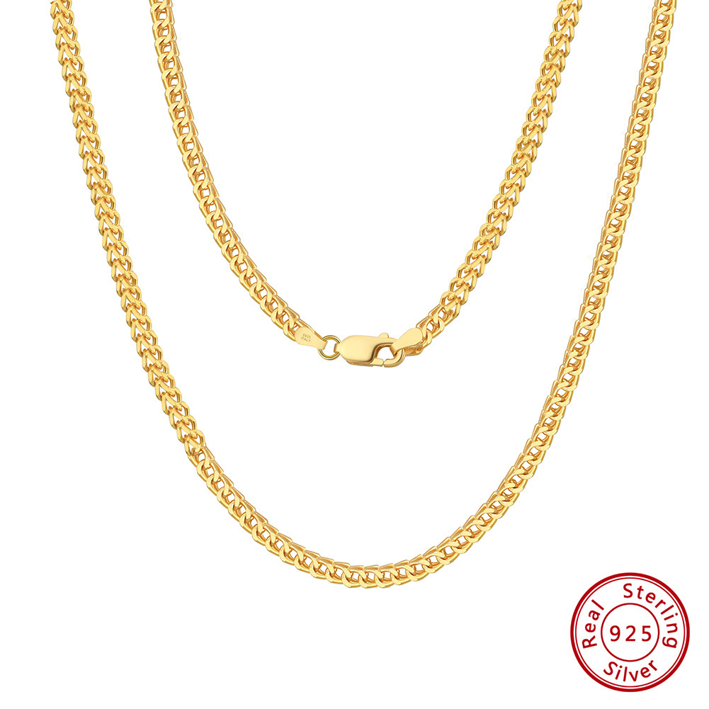 6:18K gold, chain width: 2.5mm, chain length: 60cm