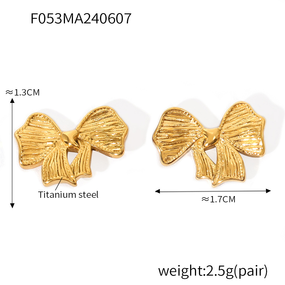 3:Gold earrings