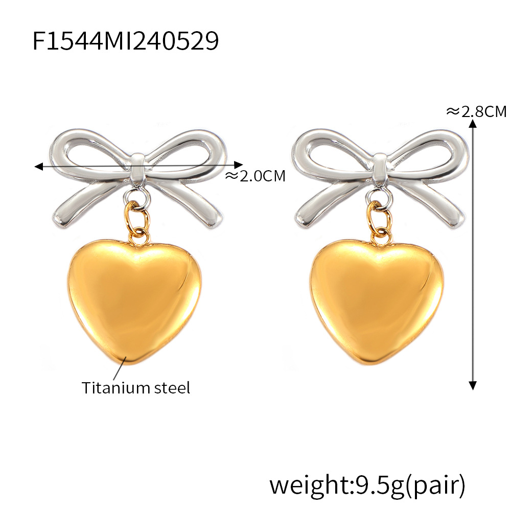 Intermediate gold earrings