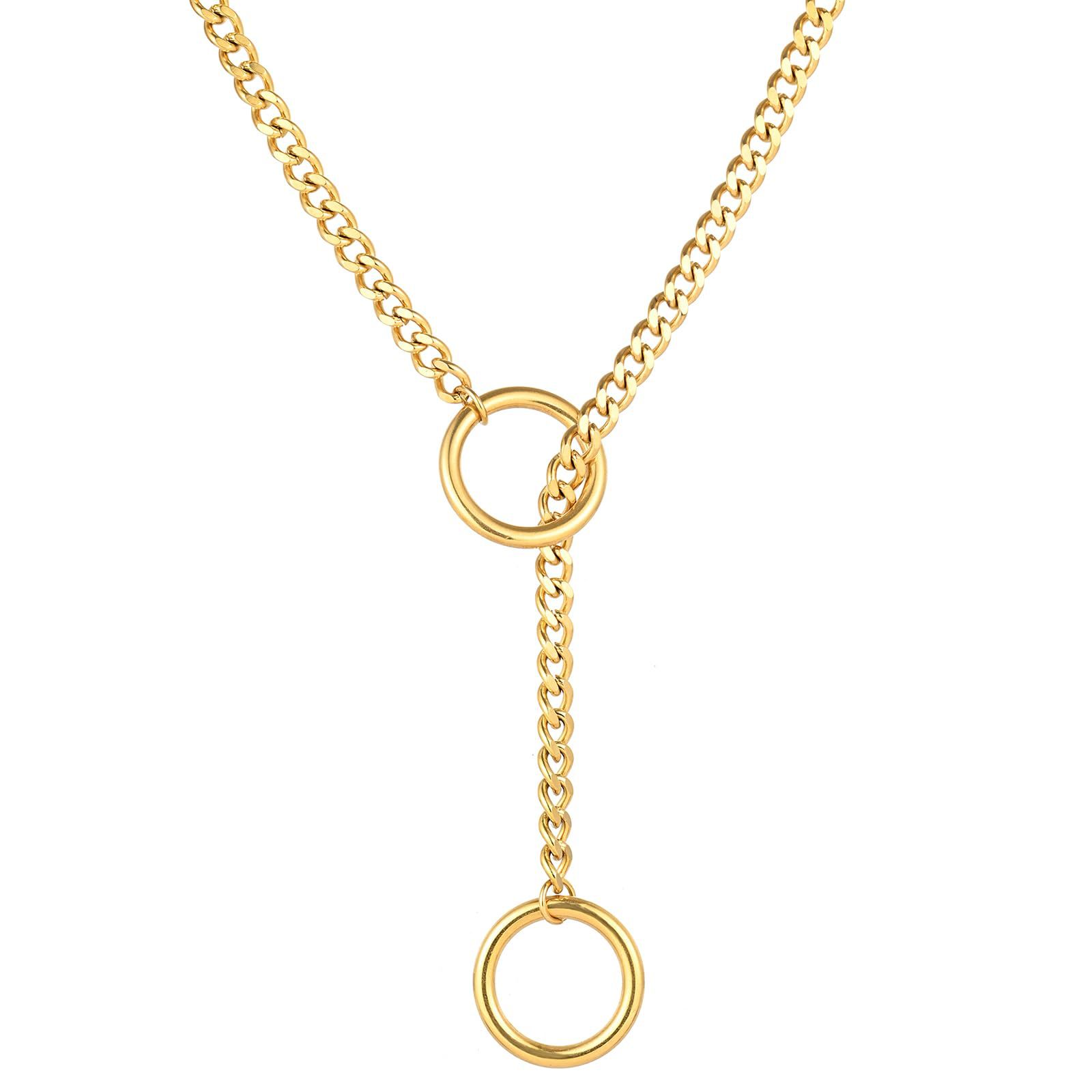 5:Golden Ring Necklace