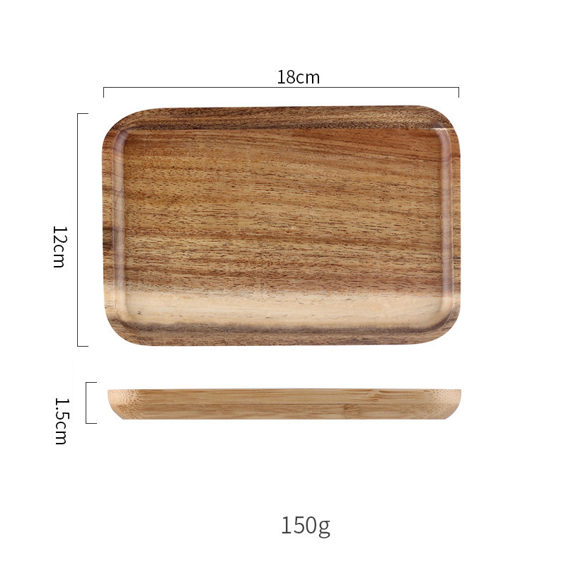 Acacia wood plate