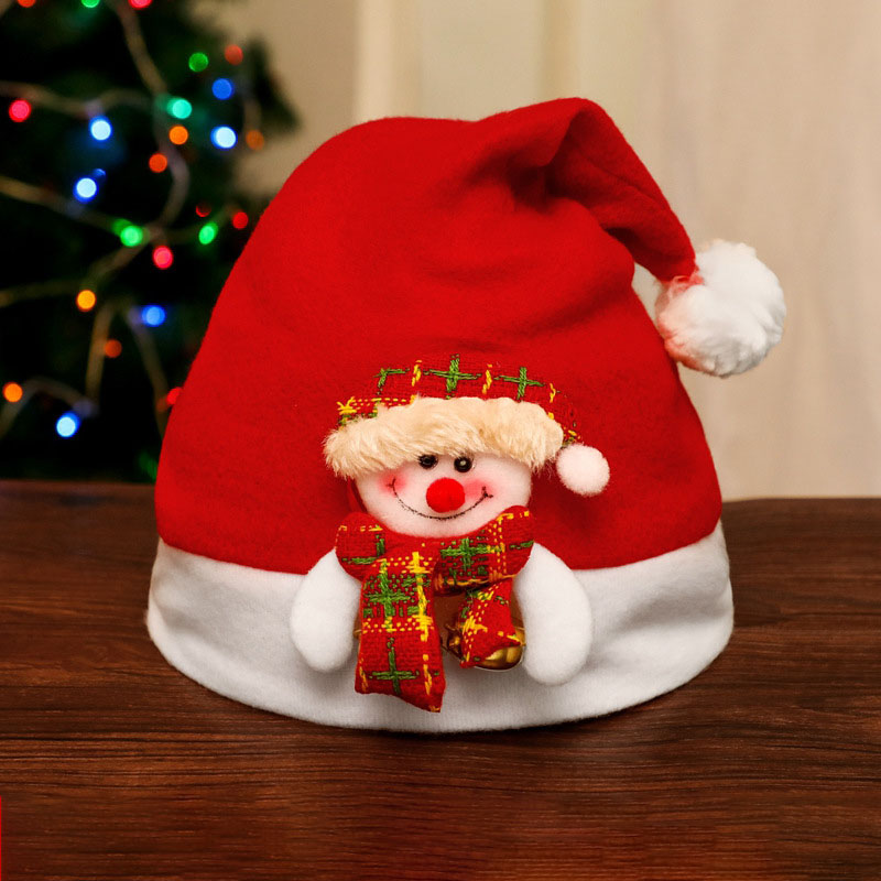 SDM-31 velvet bell snowman hat