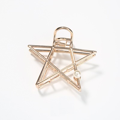 Pearl pentagram rose gold