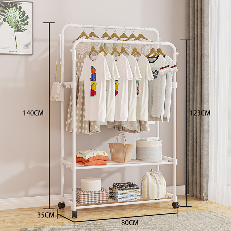 Double pole double layer 80cm- white