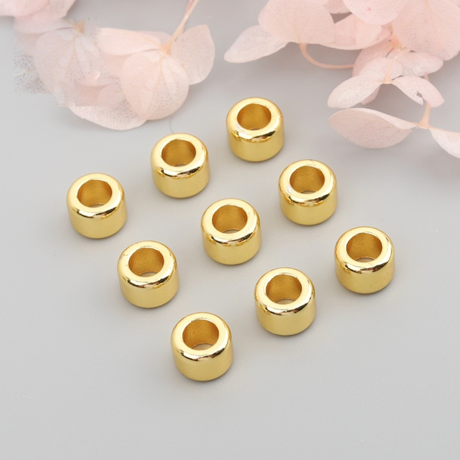 18K gold/Color 4mm*6mm (hole 3.1mm)