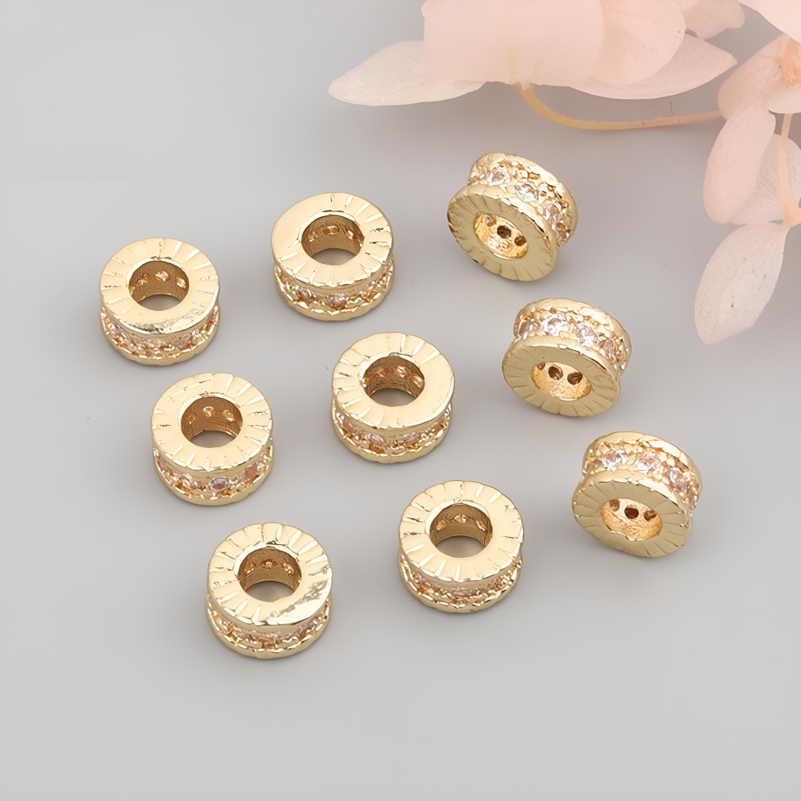 14K Gold color 4mm