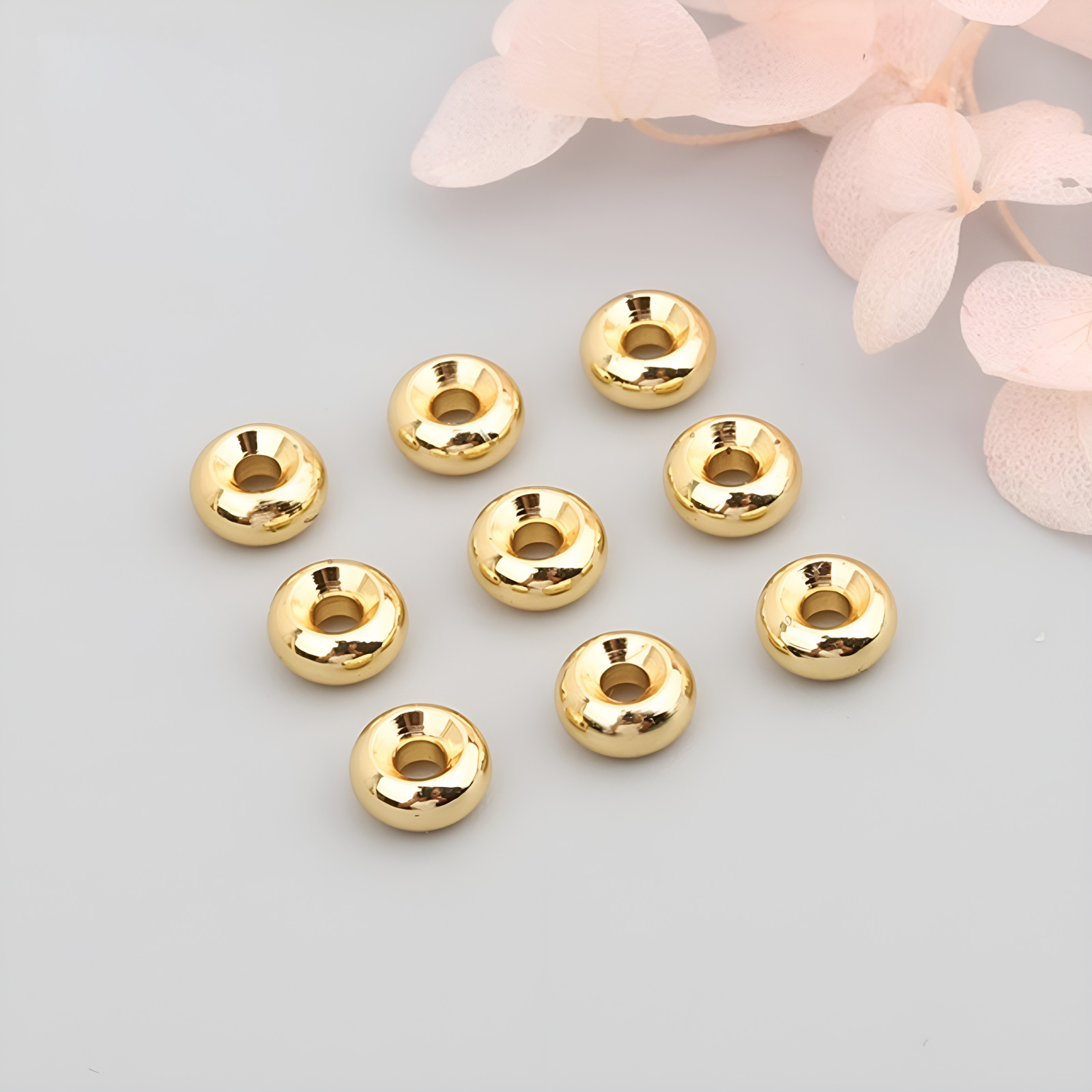 14K Gold color 4mm