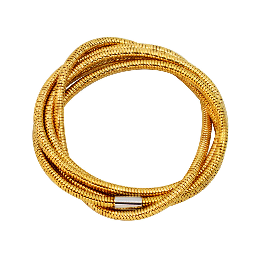 6:High quality straps - Gold chain steel fittings