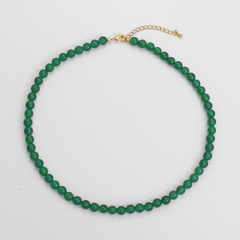 6mm green agate