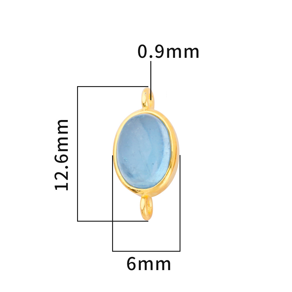 2:A yellow gold (Aquamarine)