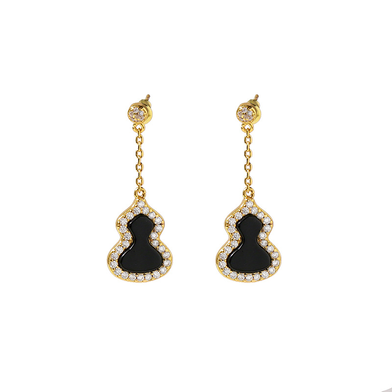 2:Gold   black agate