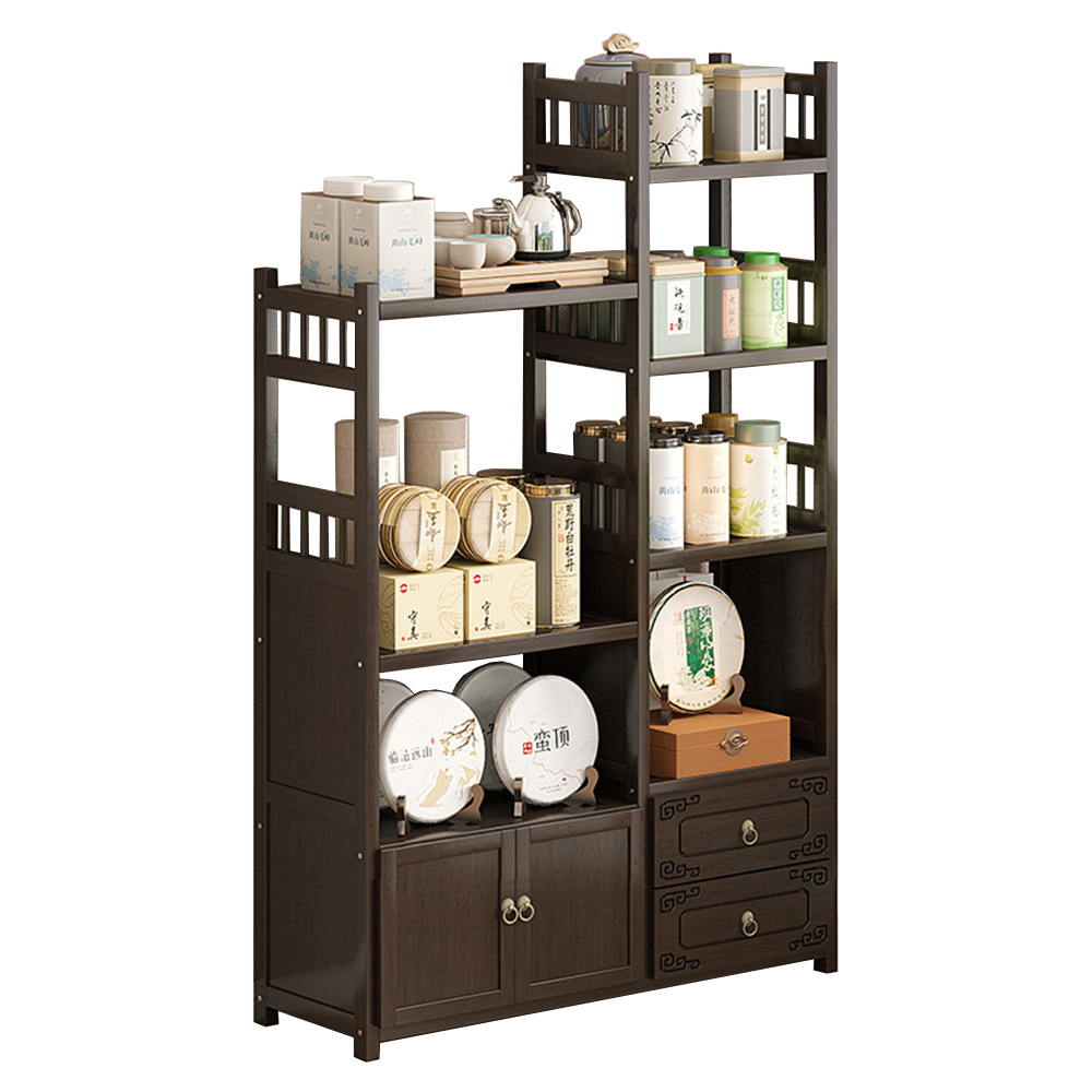 5 layer 80 double draw double door tea rack -187