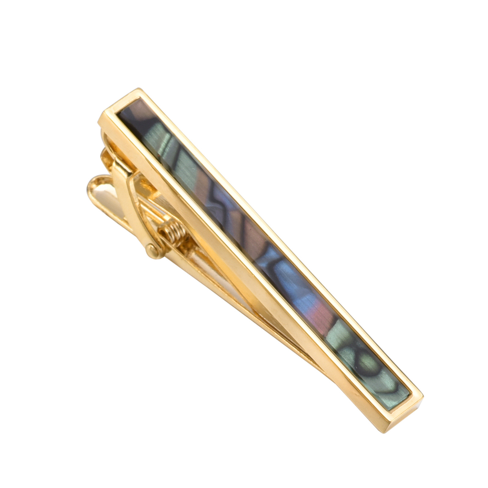 K gold colored bob tie clip