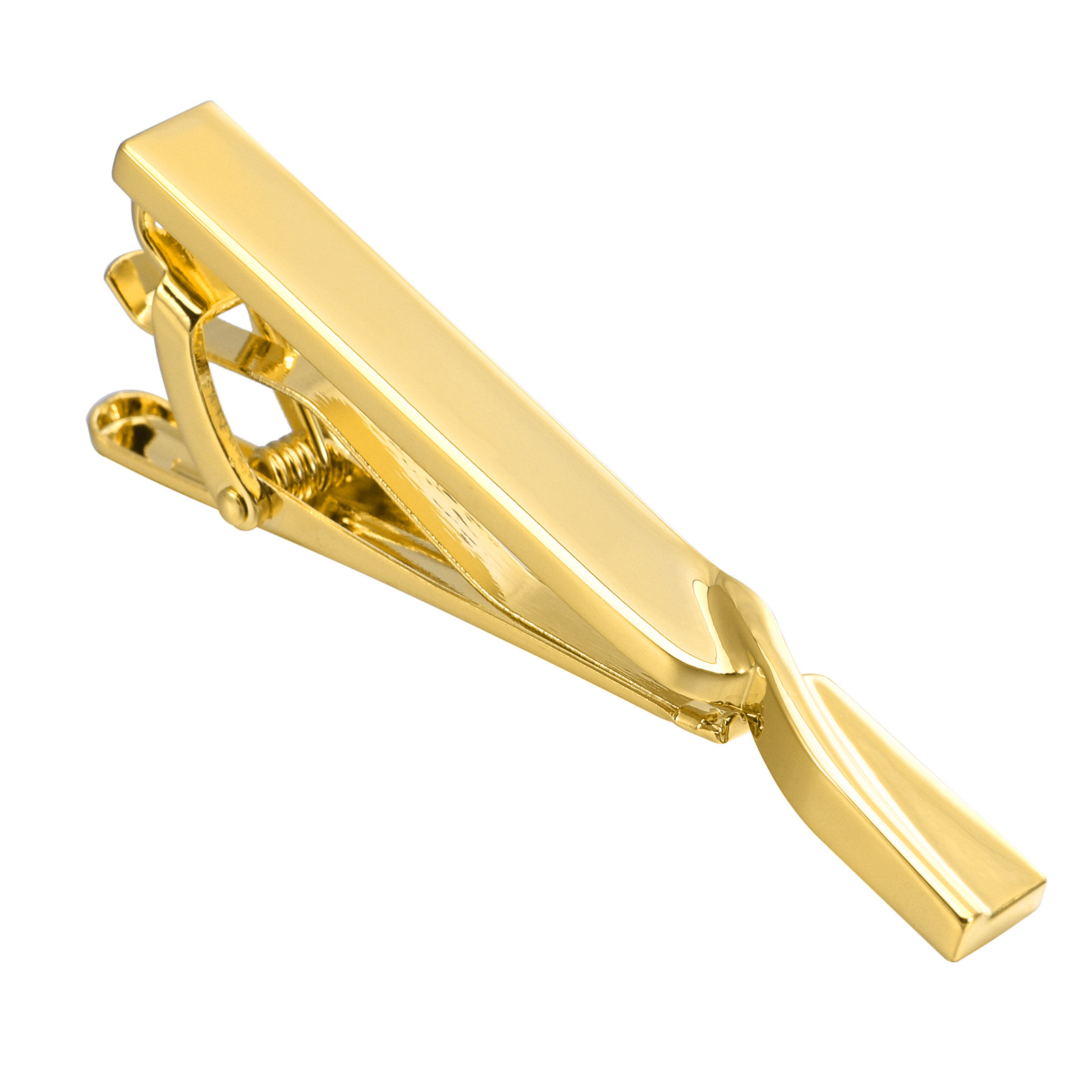 Gold kink tie clip 14k