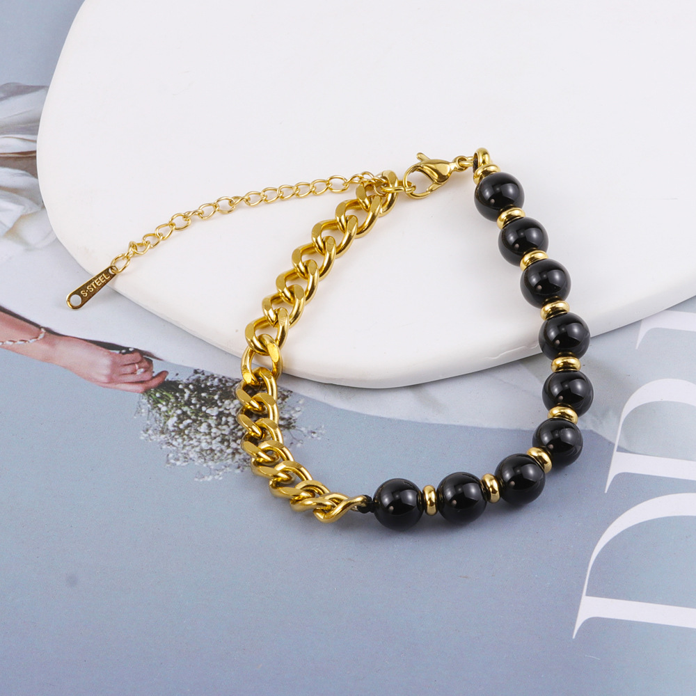 6:Black agate - Bracelet