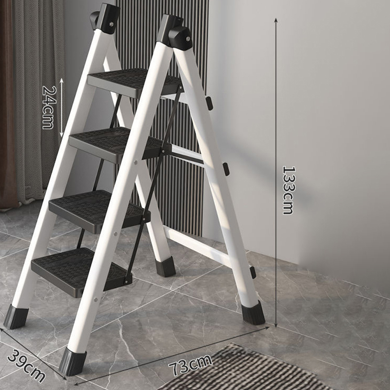 white four-step ladder