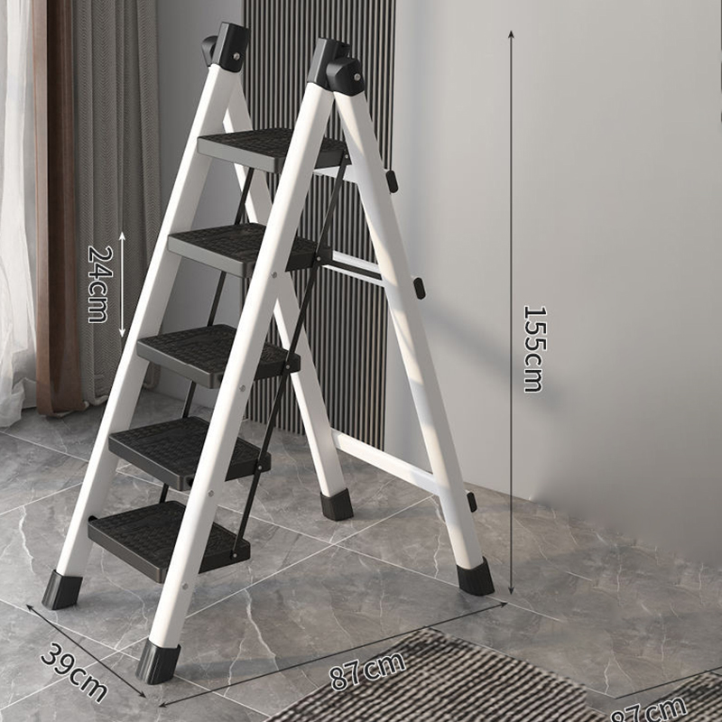 white five-step ladder