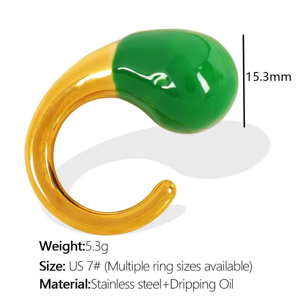 7:Green drop oil golden