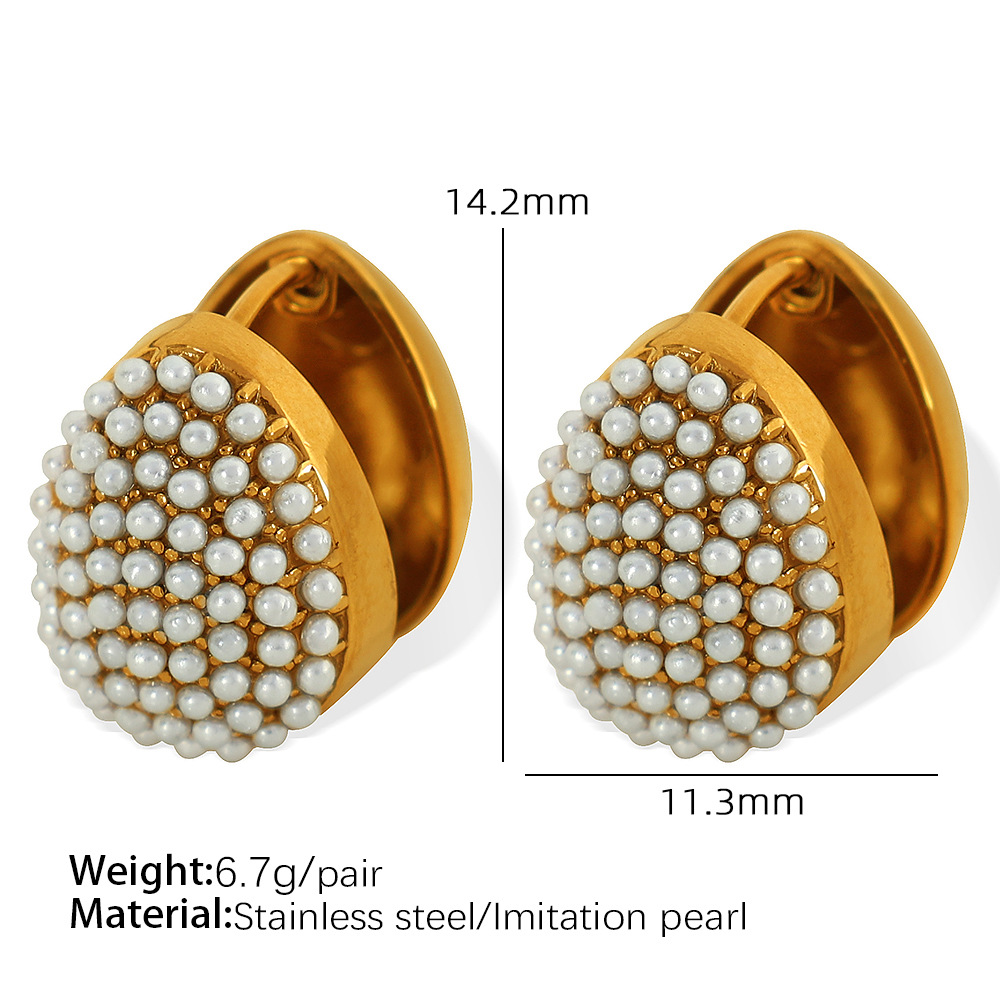 EH458 White bead gold