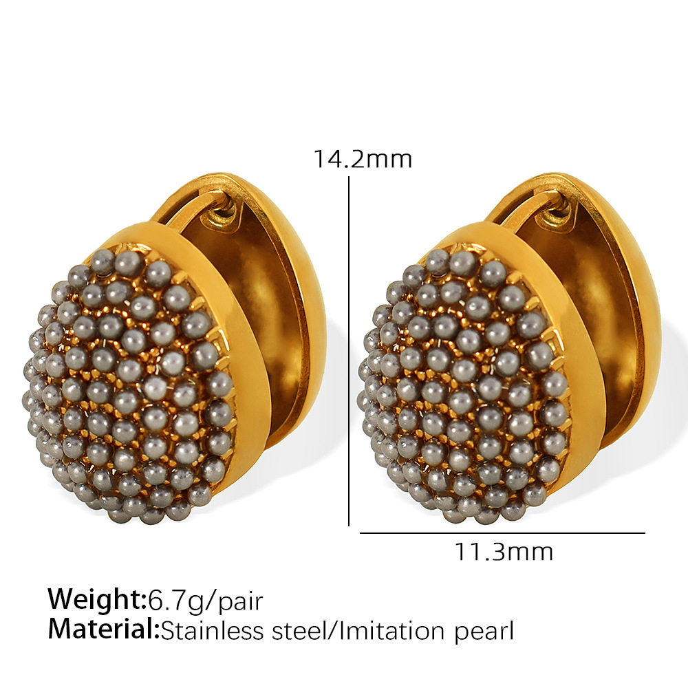 EH458 Grey bead gold