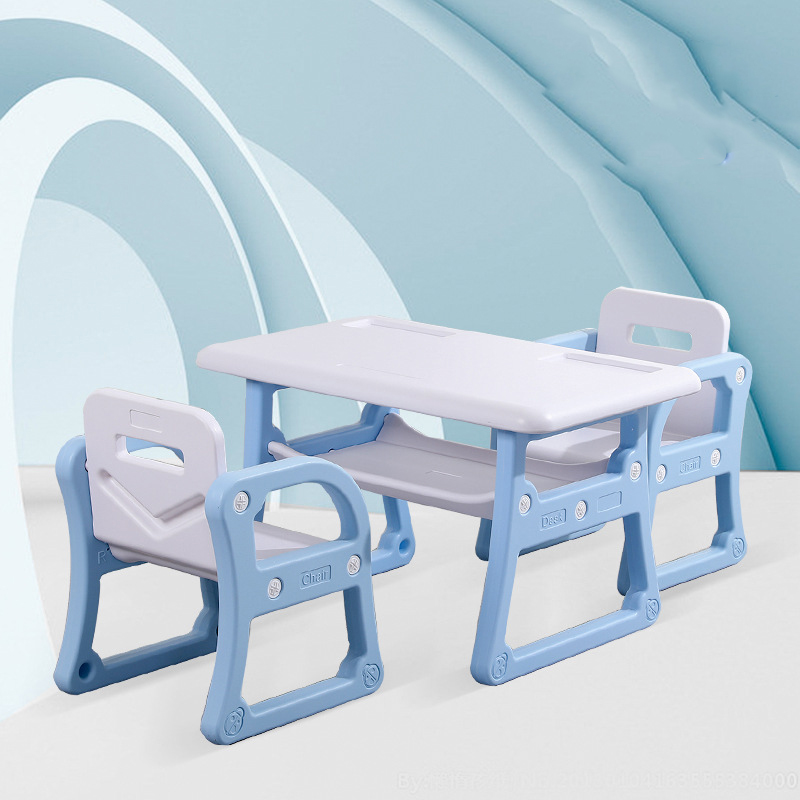 Mint blue one table two chairs