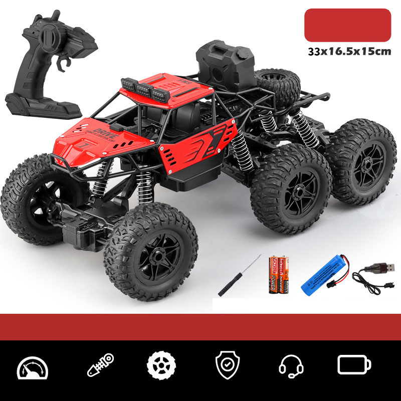 TQ-3 Red 2.4G six-wheel four-wheel drive