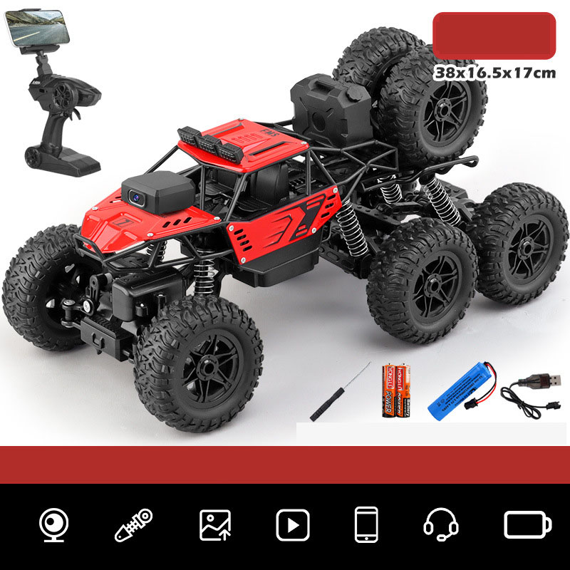 TQ-8 red 2.4G eight-wheel six-drive camera