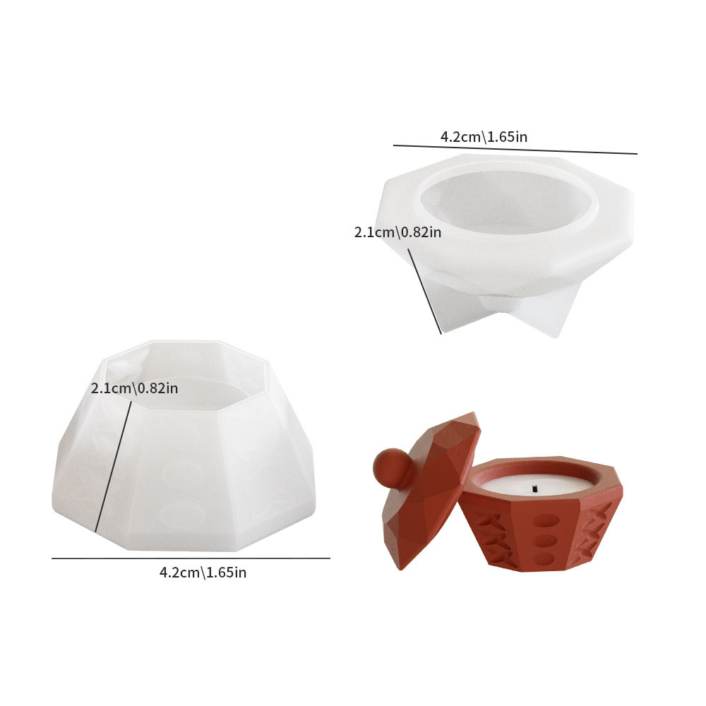 Small octagonal candle cup combination