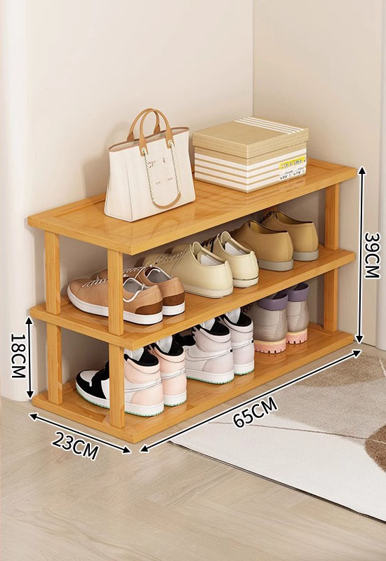 Simple splicing shoe rack - three layers 65 long