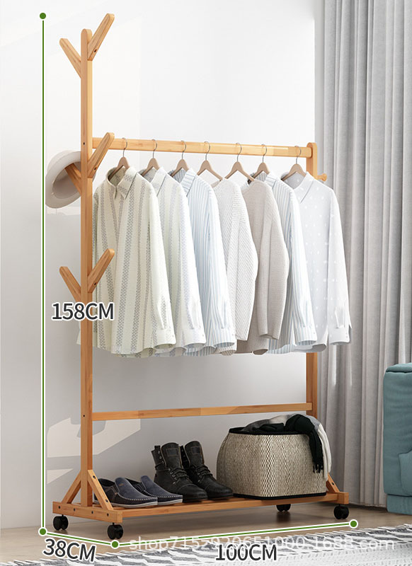 Tree fork hat rack - trouser rack - primary color 100cm