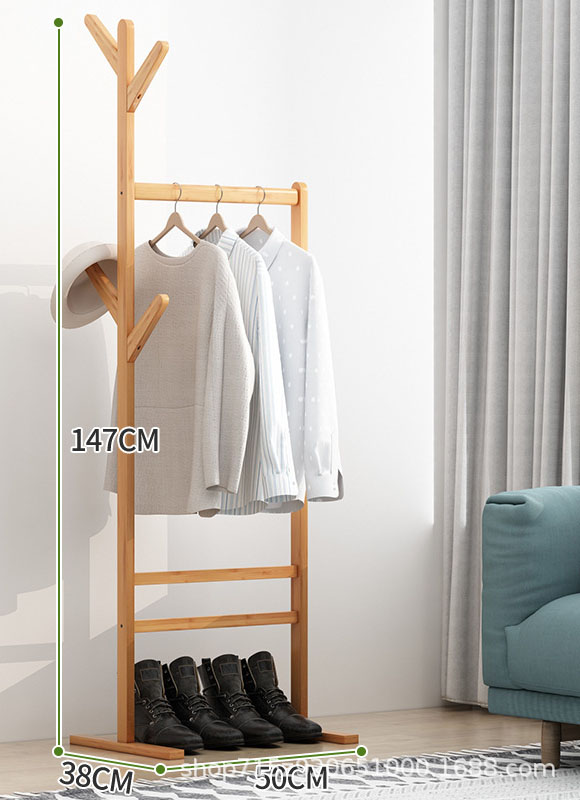 Upgraded flagship trouser rack - brown 100cm