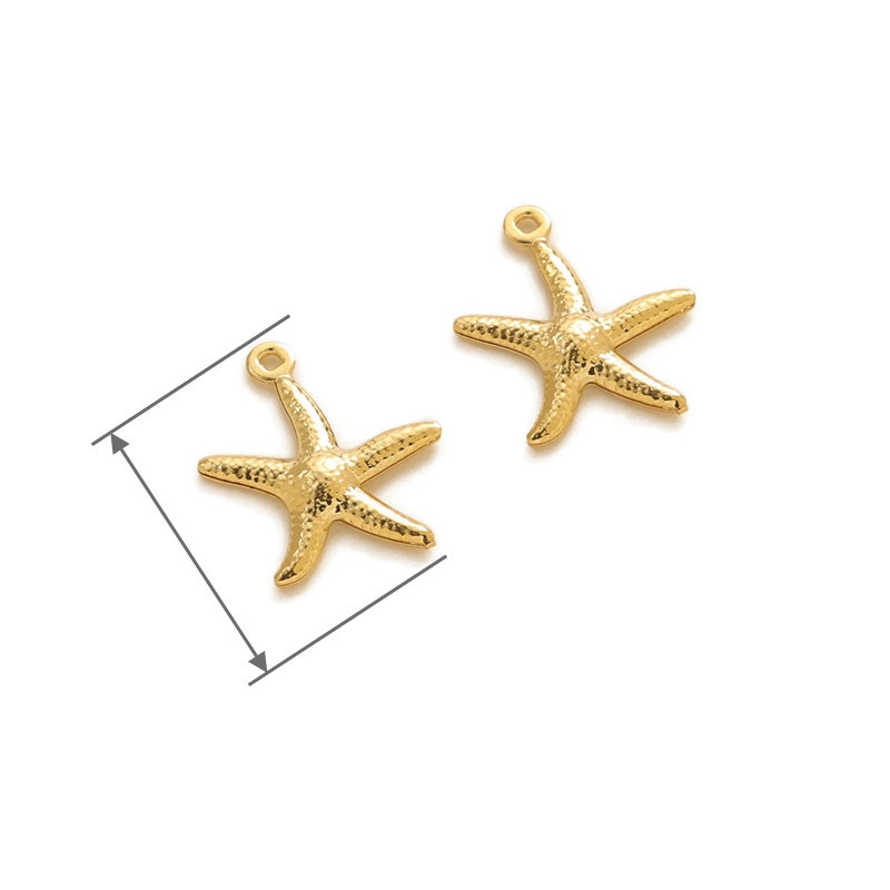 Little starfish 16 * 18mm-gold