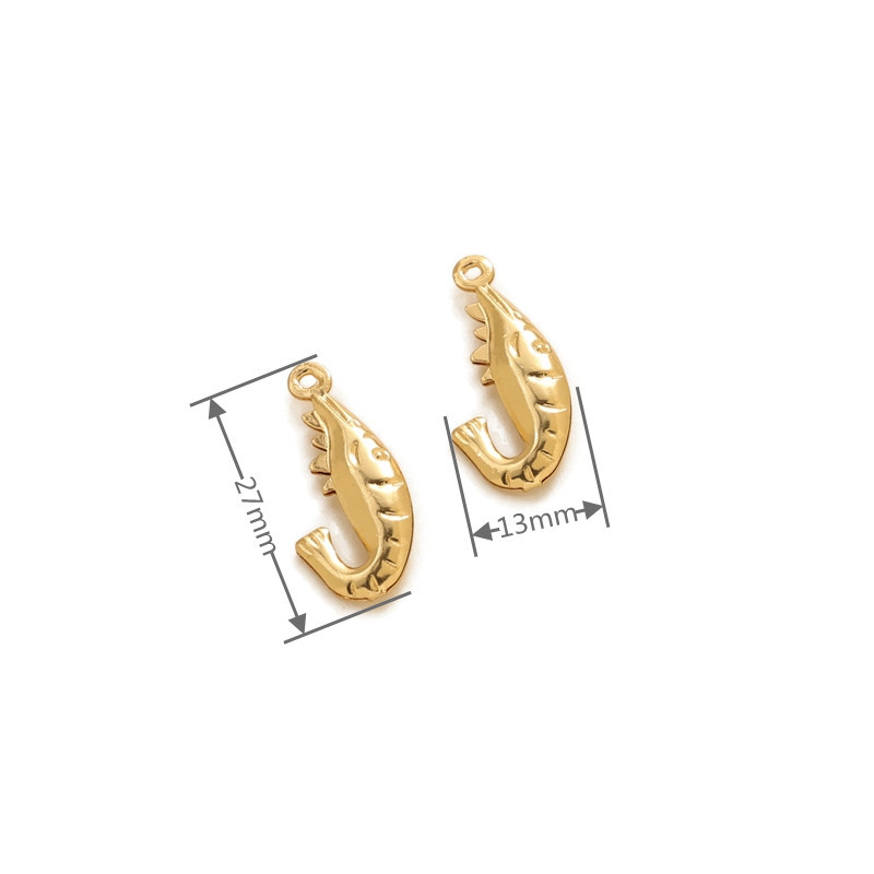 3:Shrimp 9 * 20mm-electric gold