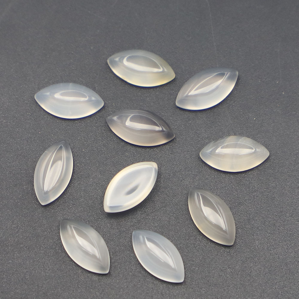 white agate 12x6x4mm