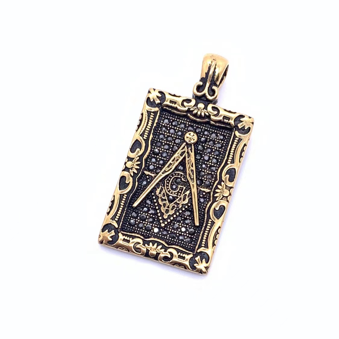 Golden pendant ( without chain )