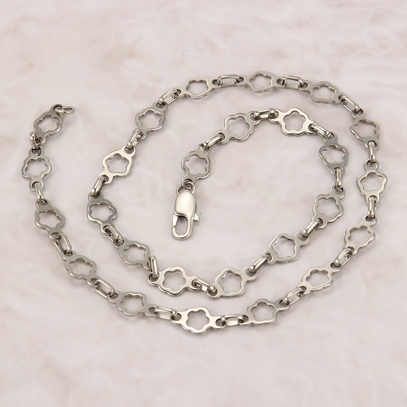 3:Steel necklace 9mm * 52.5cm